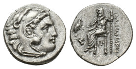 Kings of Macedon, Antigonos I Monophthalmos (Strategos of Asia, 320-306/5 BC, or king, 306/5-301 BC). AR Drachm (18mm, 4.17g). In the name and types o...