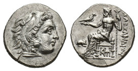Kings of Macedon, Antigonos I Monophthalmos (Strategos of Asia, 320-306/5 BC, or king, 306/5-301 BC). AR Drachm (18mm, 4.05g). In the name and types o...