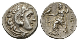 Kings of Macedon, Antigonos I Monophthalmos (Strategos of Asia, 320-306/5 BC, or king, 306/5-301 BC). AR Drachm (17mm, 4.21g). In the name and types o...