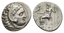 Kings of Macedon, Antigonos I Monophthalmos (Strategos of Asia, 320-306/5 BC, or king, 306/5-301 BC). AR Drachm (18mm, 4.34g). In the name and types o...