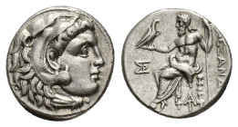 Kings of Macedon, Antigonos I Monophthalmos (Strategos of Asia, 320-306/5 BC, or king, 306/5-301 BC). AR Drachm (16.5mm, 4.04g). In the name and types...