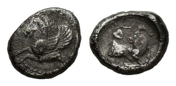 Cilicia, Kelenderis, c. 440-430 BC. AR Obol (9.5mm, 0.79g). Forepart of Pegasos ...