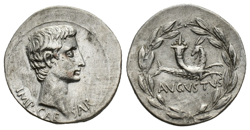 Biddr VICTORIA NUMISMATICS Auction 5 Lot 319 Augustus 27 BC AD 14 biddr-victoria-numismatics-auction-5-lot-319-augustus-27-bc-ad-14
