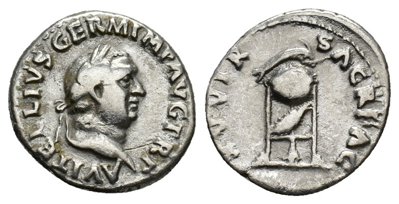 Vitellius (AD 69). AR Denarius (18mm, 3.18g). Rome, c. late April-20 December. L...