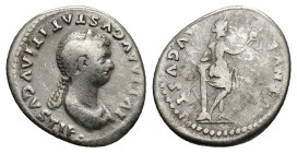 Julia Titi (Augusta, 79-90/1). AR Denarius (19mm, 3.06g). Rome, 80-1. Diademed and draped bust r. R/ Venus, seen half from behind, naked to the hips, ...