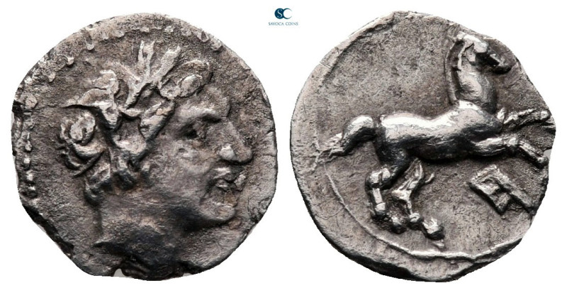 Sicily. Akragas. Punic occupation circa 213-211 BC. 
1/8 Shekel AR

12 mm, 0,...