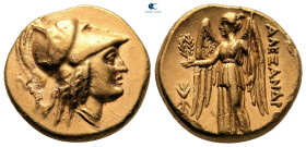Kings of Macedon. Amphipolis. Alexander III "the Great" 336-323 BC. Struck under Antipater, circa 325-319 BC. Stater AV