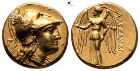Kings of Macedon. Uncertain eastern mint. Alexander III "the Great" 336-323 BC. Posthumous issue struck circa 325-300 BC. Stater AV