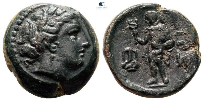 The Thracian Chersonese. Sestos circa 300 BC. 
Bronze Æ

18 mm, 5,12 g

Hea...