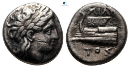Bithynia. Kios  circa 345-315 BC. Miletos, magistrate. Hemidrachm AR