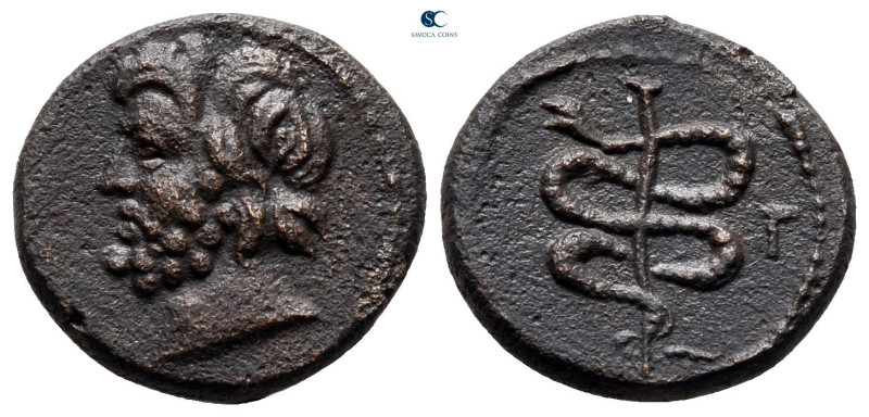 Mysia. Pergamon circa 200-100 BC. 
Bronze Æ

16 mm, 3,20 g

Laureate head o...