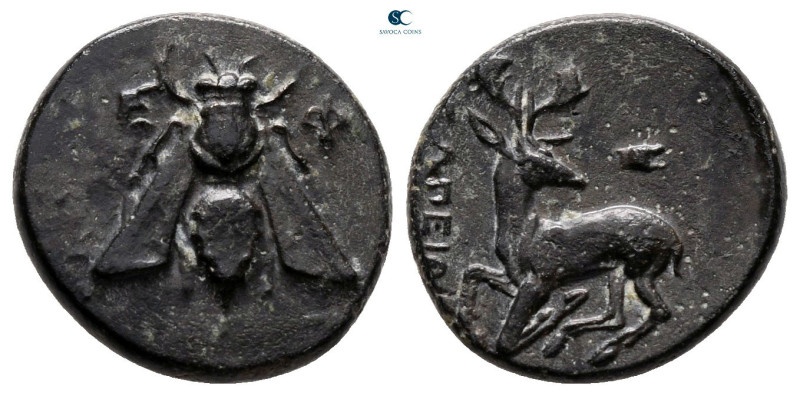 Ionia. Ephesos circa 400-300 BC. Eupeithes(?), magistrate
Bronze Æ

15 mm, 2,...