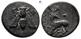 Ionia. Ephesos  circa 400-300 BC. Eupeithes(?), magistrate. Bronze Æ