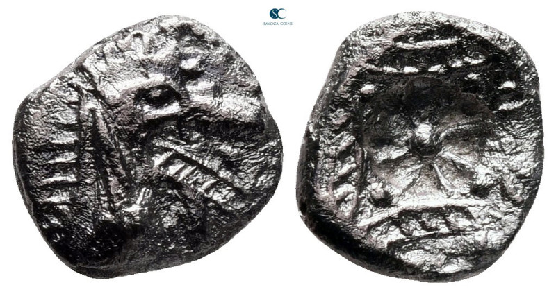 Caria. Kindya circa 510-480 BC. Samian standard
Tetrobol AR

12 mm, 1,05 g
...