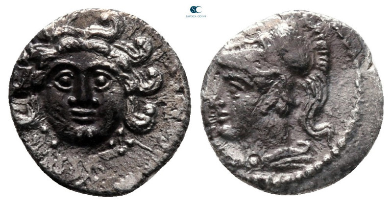 Cilicia. Uncertain mint circa 400-300 BC. 
Obol AR

11 mm, 0,70 g

Facing g...