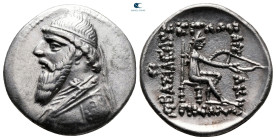 Kings of Parthia. Ekbatana. Mithradates II 123-88 BC. Drachm AR