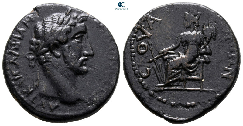 Lykaonia. Savatra. Antoninus Pius AD 138-161. 
Bronze Æ

27 mm, 11,06 g

AV...