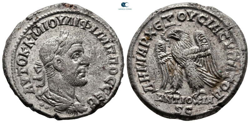 Seleucis and Pieria. Antioch. Philip I Arab AD 244-249. 
Billon-Tetradrachm

...