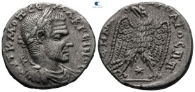 Seleucis and Pieria. Laodicea ad Mare. Macrinus AD 217-218. Billon-Tetradrachm