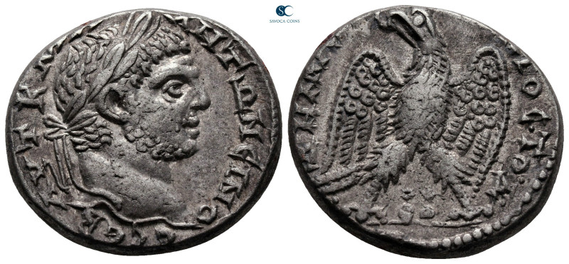 Phoenicia. Akko Ptolemais. Caracalla AD 198-217. 
Billon-Tetradrachm

25 mm, ...