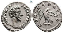 Divus Marcus Aurelius AD 180. Struck under Commodus. Rome. Denarius AR