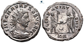 Probus AD 276-282. Tripolis. Antoninianus Æ silvered
