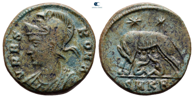 City Commemorative AD 330-354. Cyzicus
Follis Æ

18 mm, 2,80 g

VRBS ROMA, ...