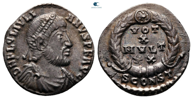 Julian II AD 360-363. Arelate (Arles)
Siliqua AR

16 mm, 1,88 g

D N FL CL ...
