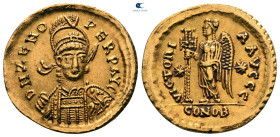 Zeno AD 474-491. Constantinople. Solidus AV