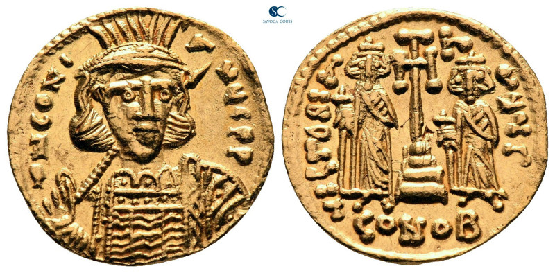 Constantine IV Pogonatus AD 668-685. Constantinople
Solidus AV

19 mm, 4,46 g...
