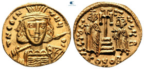 Constantine IV Pogonatus AD 668-685. Constantinople. Solidus AV