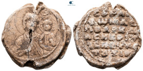 AD 1100-1200. Thomas, spatharios and asekretis. Seal Pb