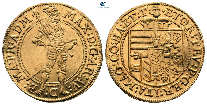 Austria. Hall. Maximilian III AD 1612-1618.
Ducat AV

21 mm, 3,48 g

MAX: D...