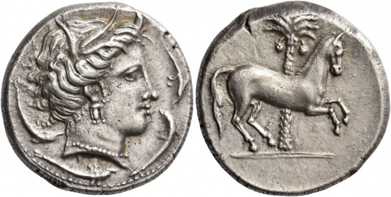 The Carthaginians in Italy, Sicily and North Africa. Tetradrachm, uncertain mint...