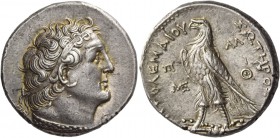 Ptolemy II Philadelphos, 285 – 246 BC. Tetradrachm, Alexandria circa 255 BC, AR 14.21 g. Diademed head r., wearing aegis. Rev. BAΣIΛEΩΣ – ΠTOΛEMAIOY E...