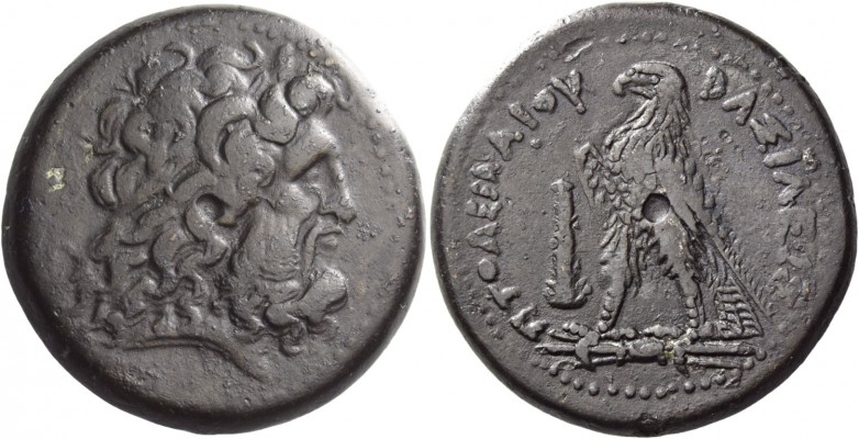 Ptolemy III Euergetes, 246 – 222. Bronze, Alexandria circa 246-222, Æ 22.77 g. D...