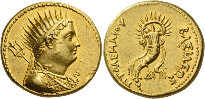 Ptolemy IV Philopator, 221-205. In the name of Ptolemy III. Octodrachm, Alexandr...