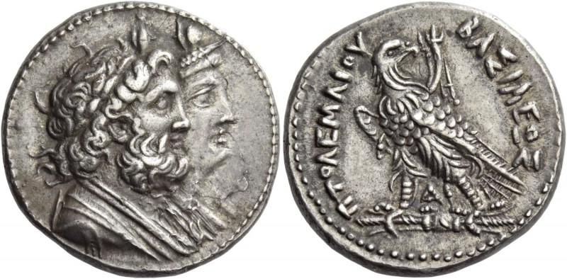 Ptolemy IV Philopator, 221-205. Tetradrachm, Alexandria 221-203, AR 14.26 g. Joi...