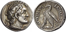 Ptolemy VI Philometor, 180 – 145 BC. Tetradrachm, Alexandria circa 180-145, AR 14.09 g. Diademed bust of Ptolemy I r., with aegis. Rev. BAΣIΛEΩΣ – ΠTO...