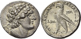 Ptolemy VI Philometor, 180 – 145 BC. Tetradrachm, Paphos circa 157, AR 14.21 g. Diademed bust of Ptolemy I r., with aegis. Rev. BAΣIΛEΩΣ – ΠTOΛEMAIOY ...