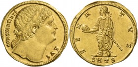 Constantine I, 307 – 337. Medallion of 2 solidi, Thessalonica circa 326, AV 8.72 g. CONSTANTINVS – AVG Diademed head r. Rev. SENA – TVS The Emperor, l...