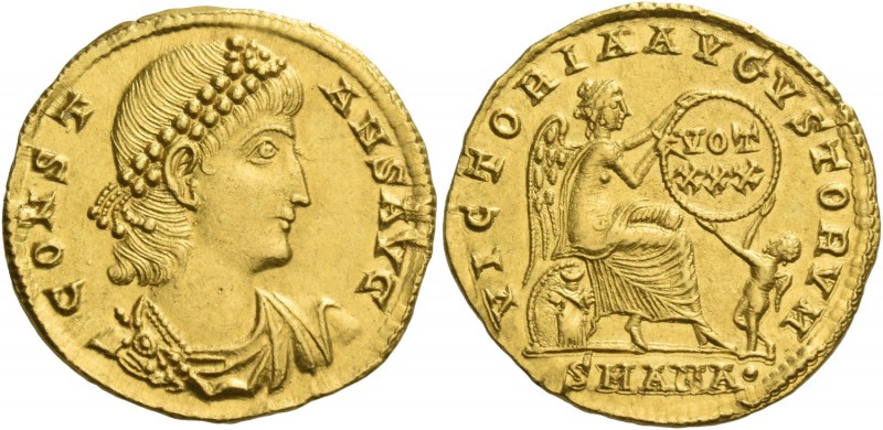 Constans augustus, 337 – 350. Solidus, Antiochia 337-347, AV 4.56 g. CONST – ANS...