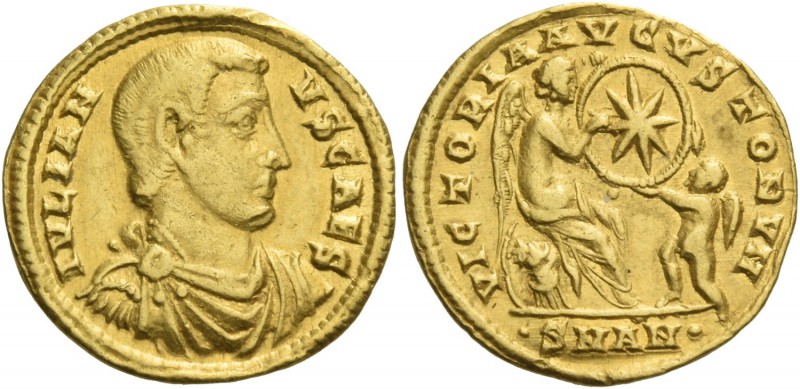 Julian II caesar, 355 – 361. Semissis, Antiochia 355-361, AV 2.26 g. IVLIAN – VS...