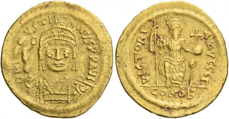 Justin II, 15 November 565 – 5 October 578. Solidus 565-578, AV 4.43 g. D N I – ...