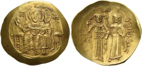 John III Ducas called Vatatzes, 1221 – 3 November 1254. Hyperpyron, Magnesia 1232-1254 (?), AV 4.60 g. Christ enthroned facing, nimbate, wearing tunic...
