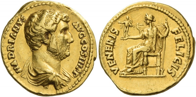 Hadrian augustus, 117 – 138. Aureus circa 134-138, AV 7.22 g. HADRIANVS – AVG CO...