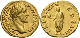 Antoninus Pius augustus, 138 – 161. Aureus 155-156, AV 7.02 g. ANTONINVS AVG – PIVS P P IMP II Laureate head r. Rev. TR POT XIX – COS IIII Antoninus, ...