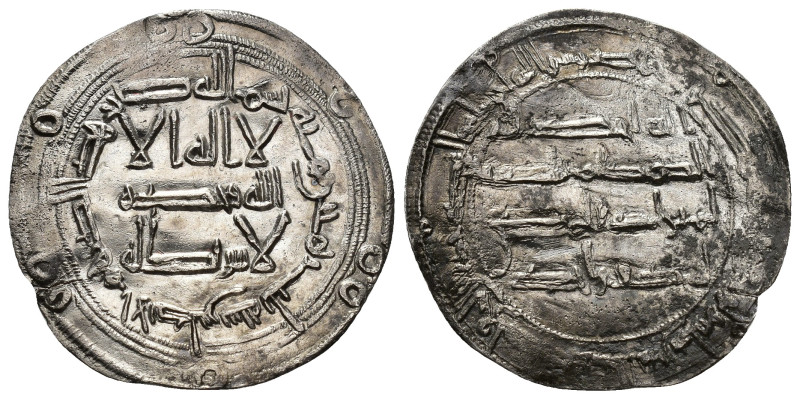 EMIRATO. AL-HAKAM I (796-821).Dírham. Al-Andalus. 183 H. AR2,6 g. 29 mm. V-81. O...
