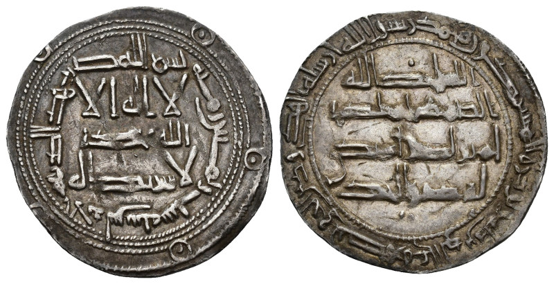 EMIRATO. AL-HAKAM I (796-821).Dírham. Al-Andalus. 186 H. AR 2,74 g. 28 mm. V-84....