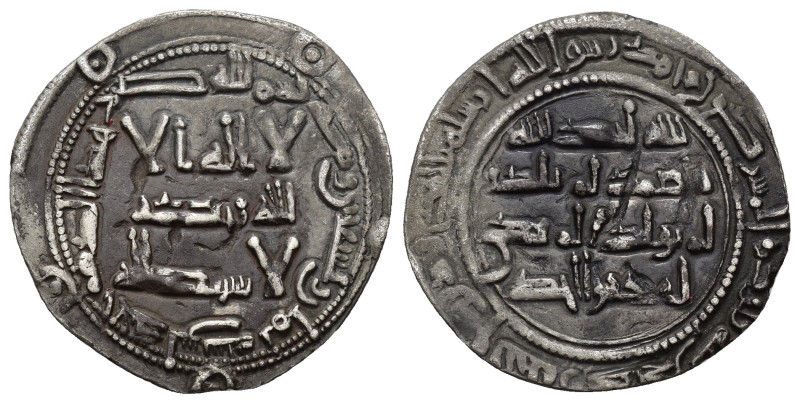 EMIRATO. AL-HAKAM I (796-821).Dírham. Al-Andalus. 198 H. AR 2,49 g. 26 mm. V-104...